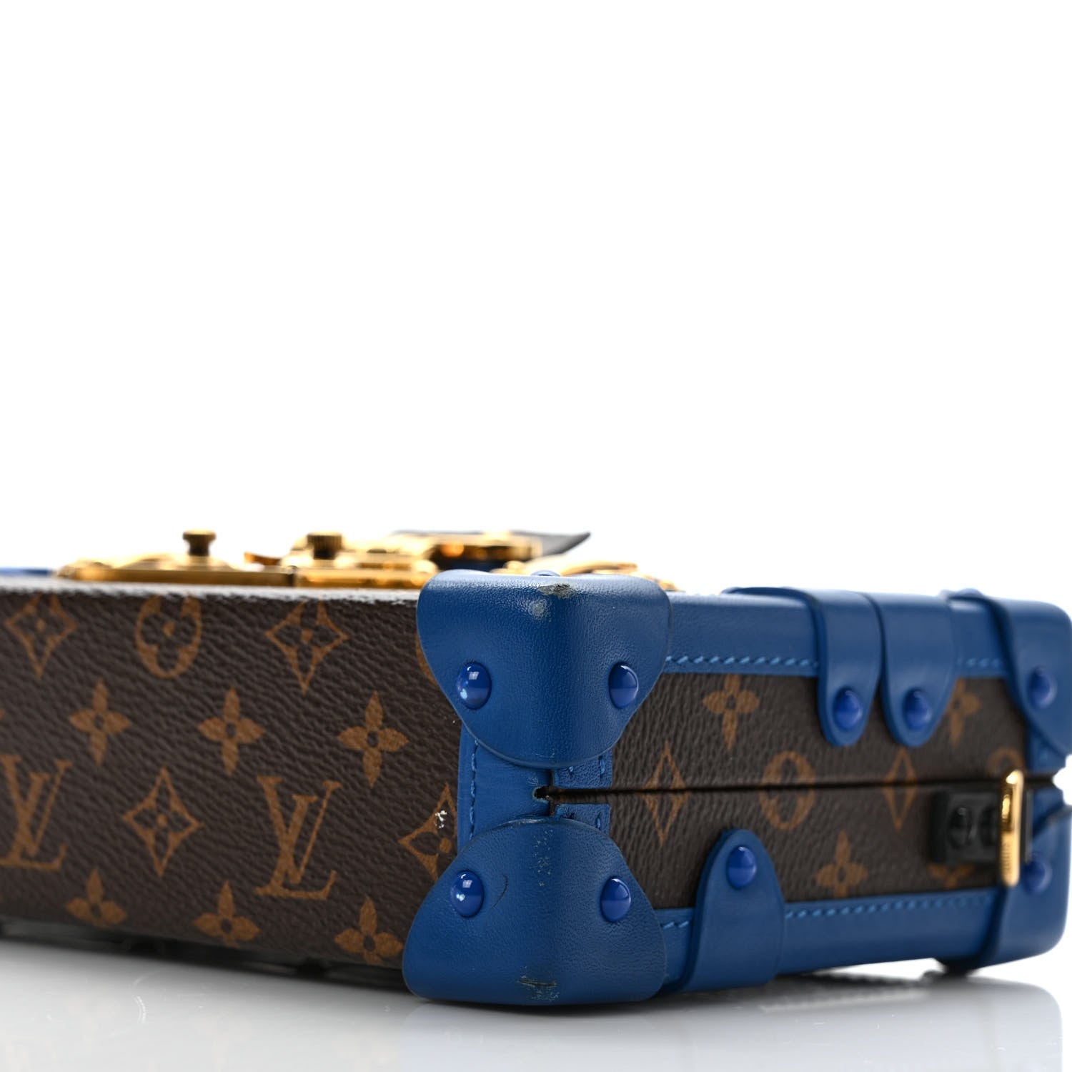 Louis Vuitton Monogram Petite Malle Blue Royal 8 of 10