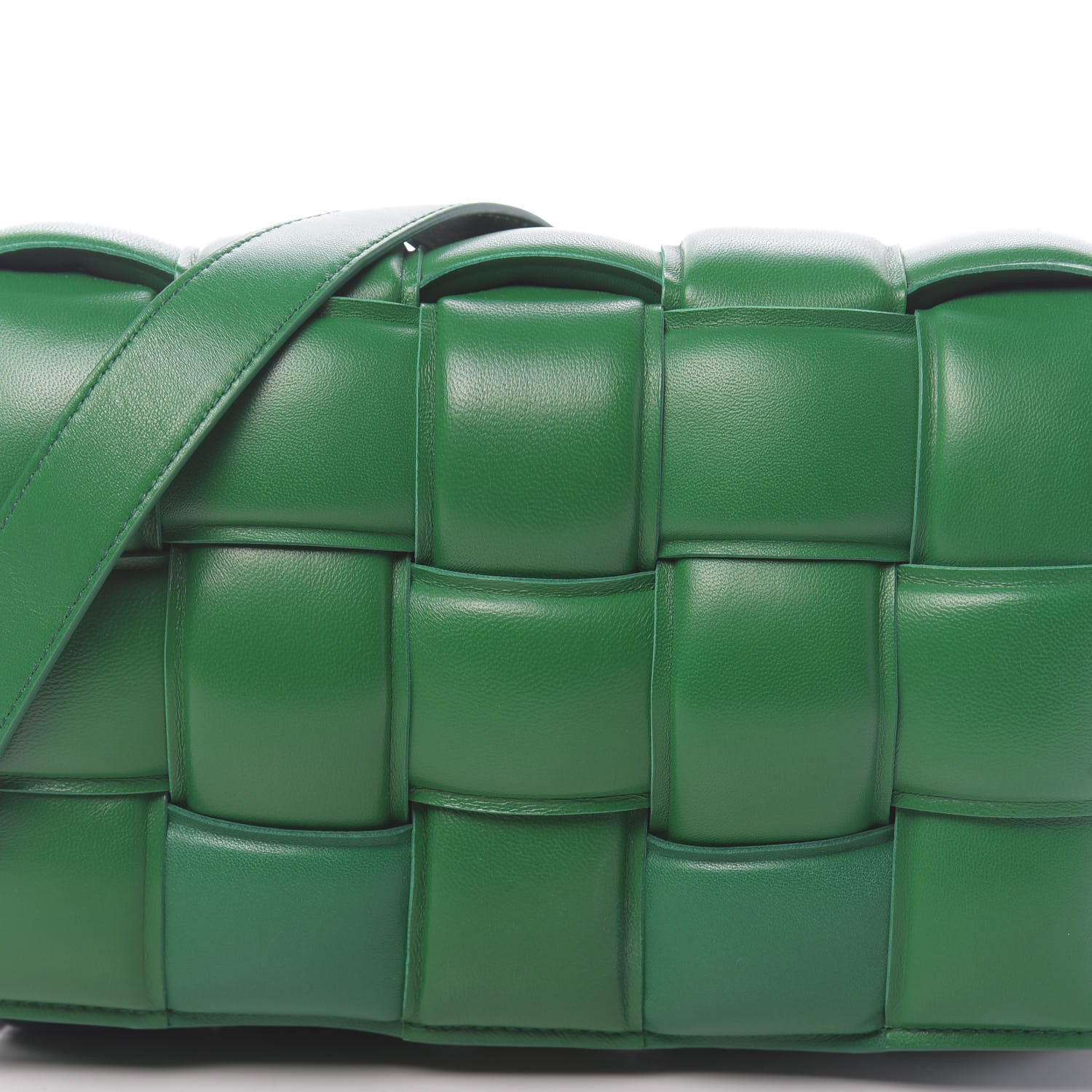 Bottega Veneta Nappa Maxi Intreccio Padded Cassette Crossbody Bag Racing Green 8 of 8