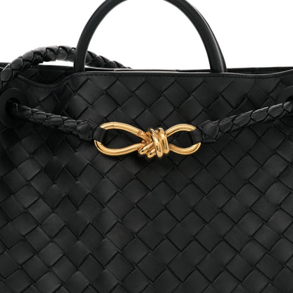 Bottega Veneta Nappa Intrecciato Medium Andiamo Shoulder Bag Black 7 of 10