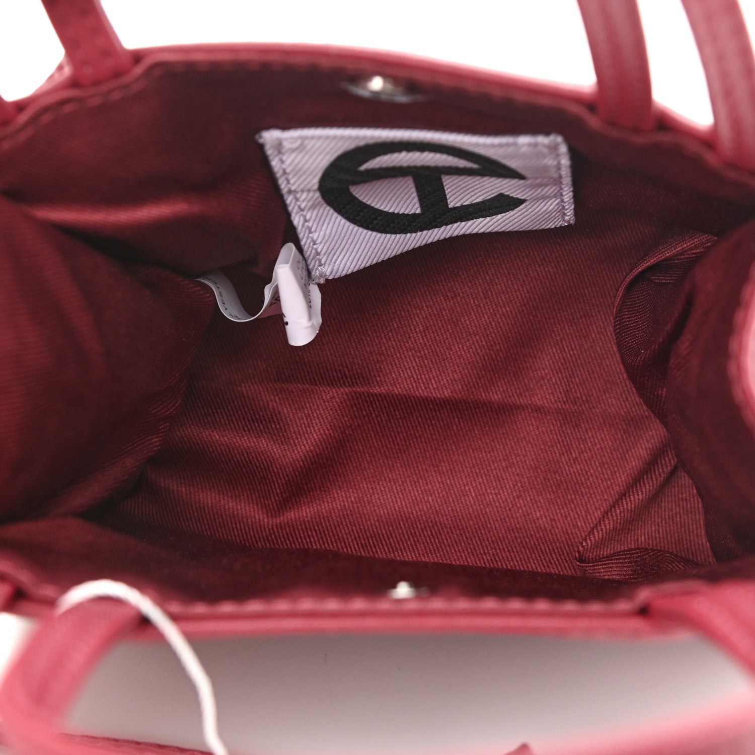 Telfar Vegan Leather Small Shopping Bag Oxblood 5 of 10