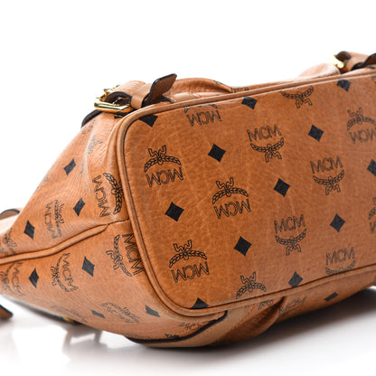 MCM Visetos Medium Essentials Shopper Tote Cognac 5 of 21