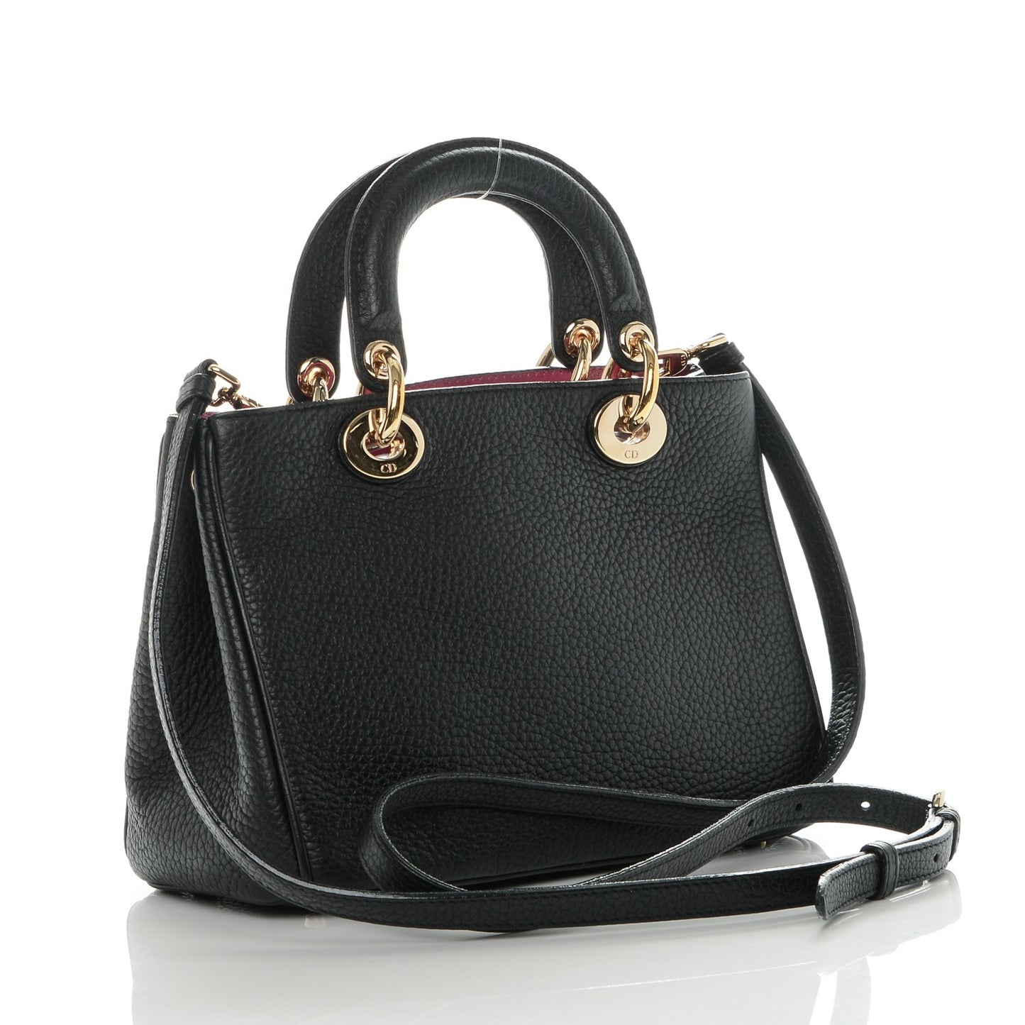 Bullcalf Small Diorissimo Tote Black Rose Indien