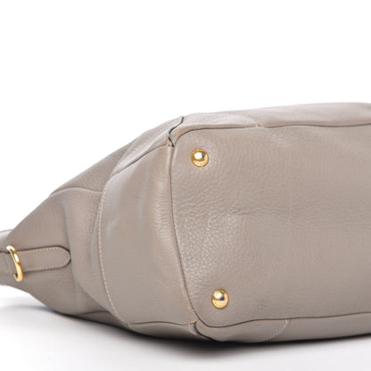 Prada Vitello Daino Shopping Satchel Argilla 6 of 10