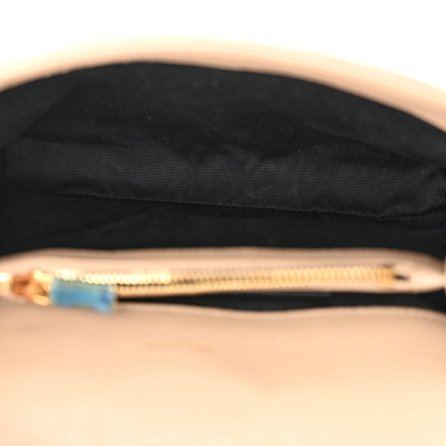 Sheepskin Matelasse Chevron Monogram Medium College Bag Dark Beige