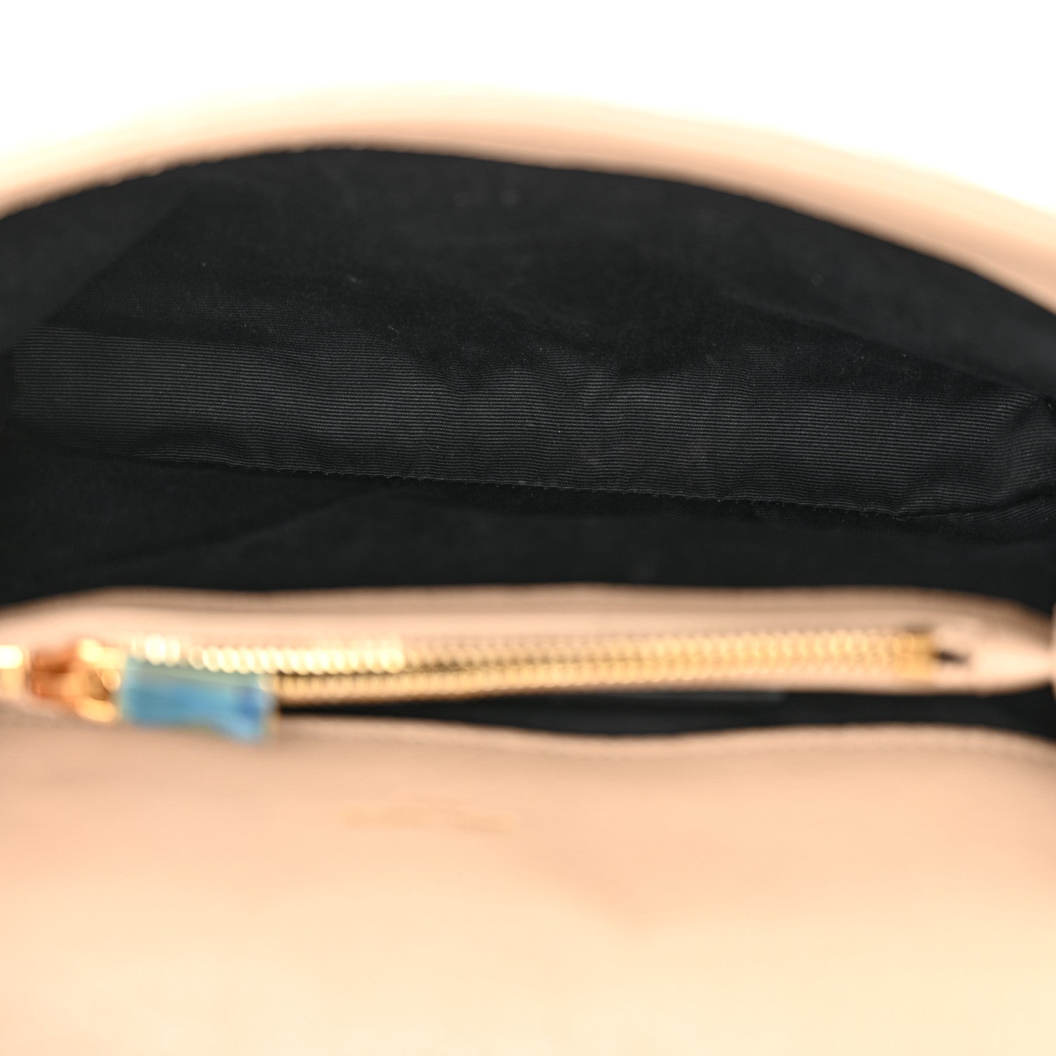 Saint Laurent Sheepskin Matelasse Chevron Monogram Medium College Bag Dark Beige 5 of 15