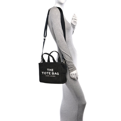 Marc Jacobs Cotton Canvas Small The Traveler Tote Bag Black 2 of 10