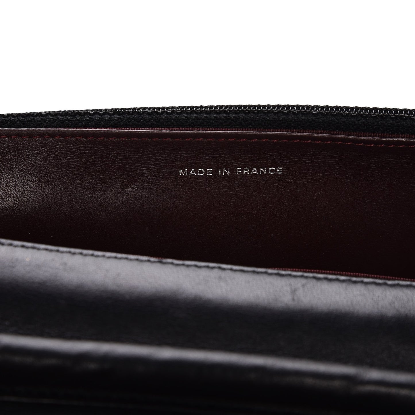 Lambskin Quilted Wallet On Chain WOC Black