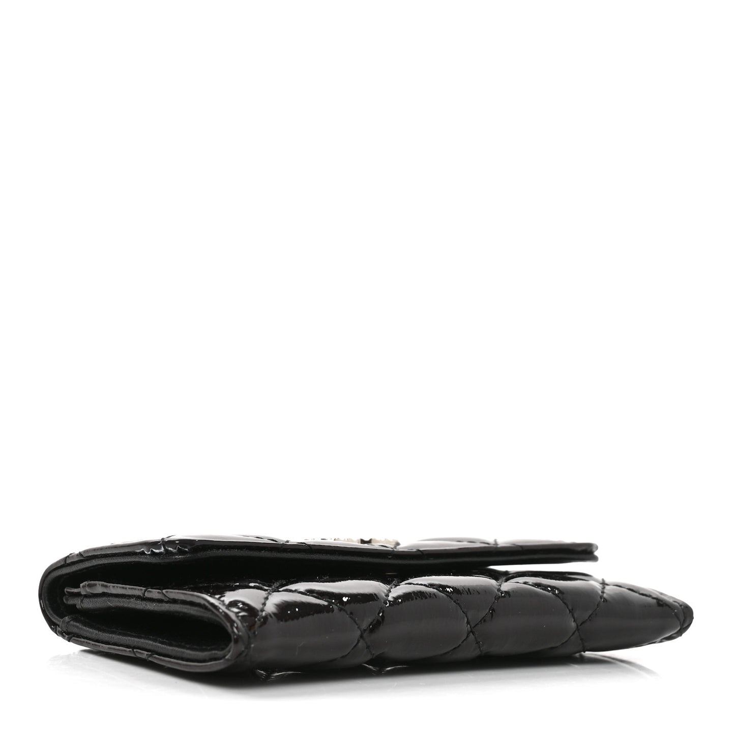 Patent Brilliant Flap Card Holder Violet