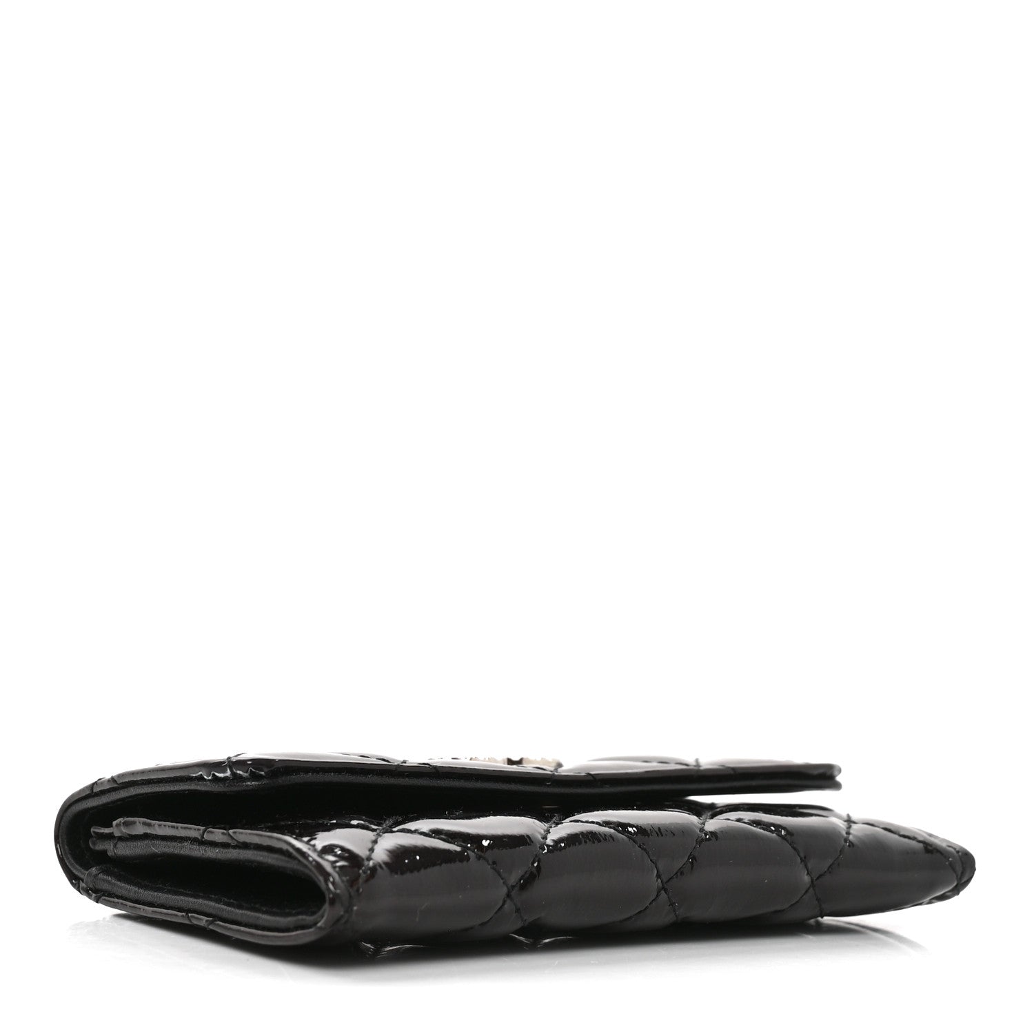Chanel Patent Brilliant Flap Card Holder Violet 4 of 9