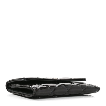 Chanel Patent Brilliant Flap Card Holder Violet 4 of 9