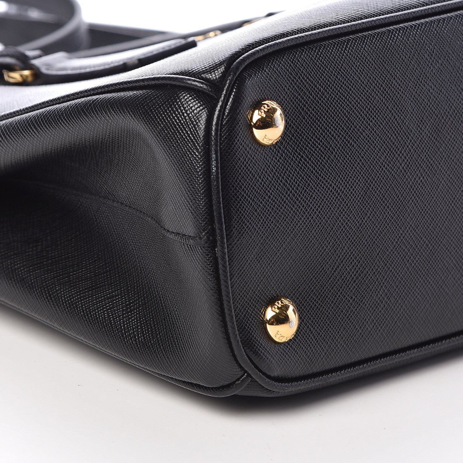 Prada Saffiano Mini Galleria Double Zip Tote Black 8 of 9