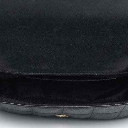 Chanel Lambskin Quilted Mini Chocolate Bar Camellia Flap Black 4 of 5