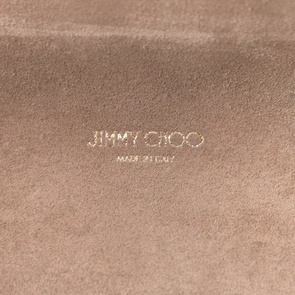 Jimmy Choo Calf Hair Mirror Embellished Lockett Petite Shoulder Bag White 6 of 10