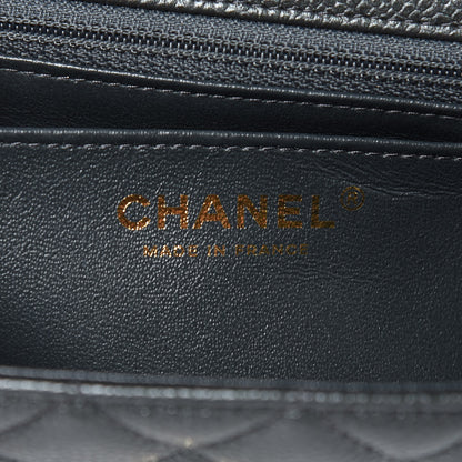 Chanel Caviar Quilted Mini Rectangular Flap Dark Grey 6 of 10