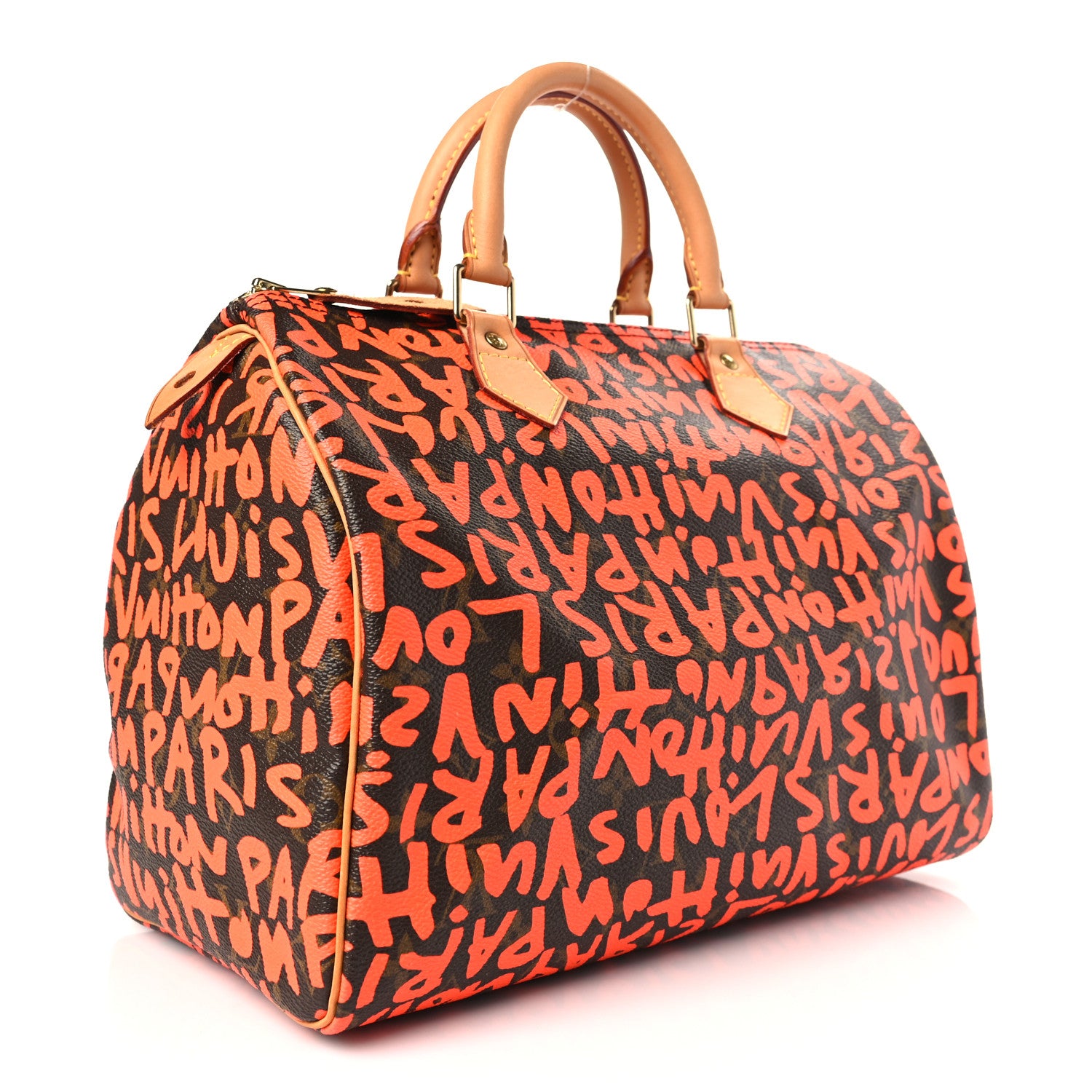Louis Vuitton Monogram Graffiti Speedy 30 Orange 3 of 8