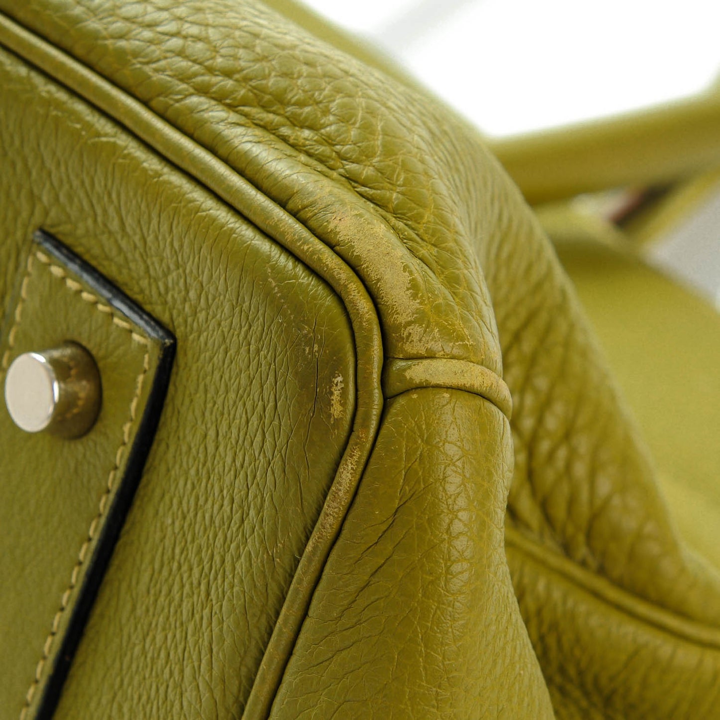 Taurillon Clemence JPG Birkin 42 Chartreuse