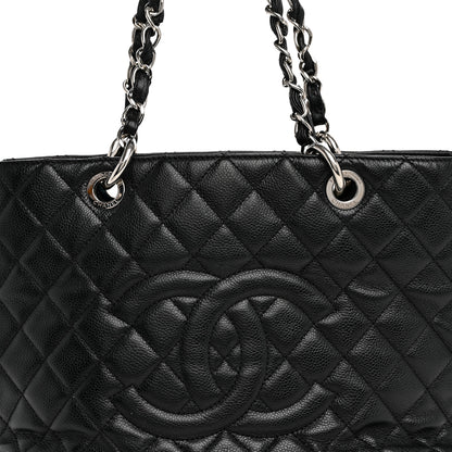 Chanel Caviar Quilted Grand Shopping Tote GST Black 9 of 11
