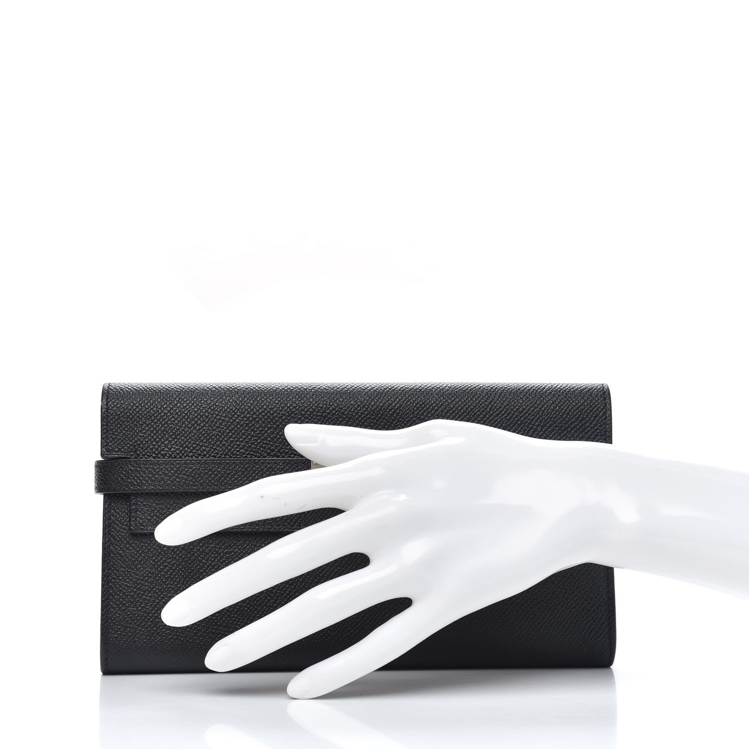 Hermes Epsom Kelly Longue Wallet Black 2 of 13