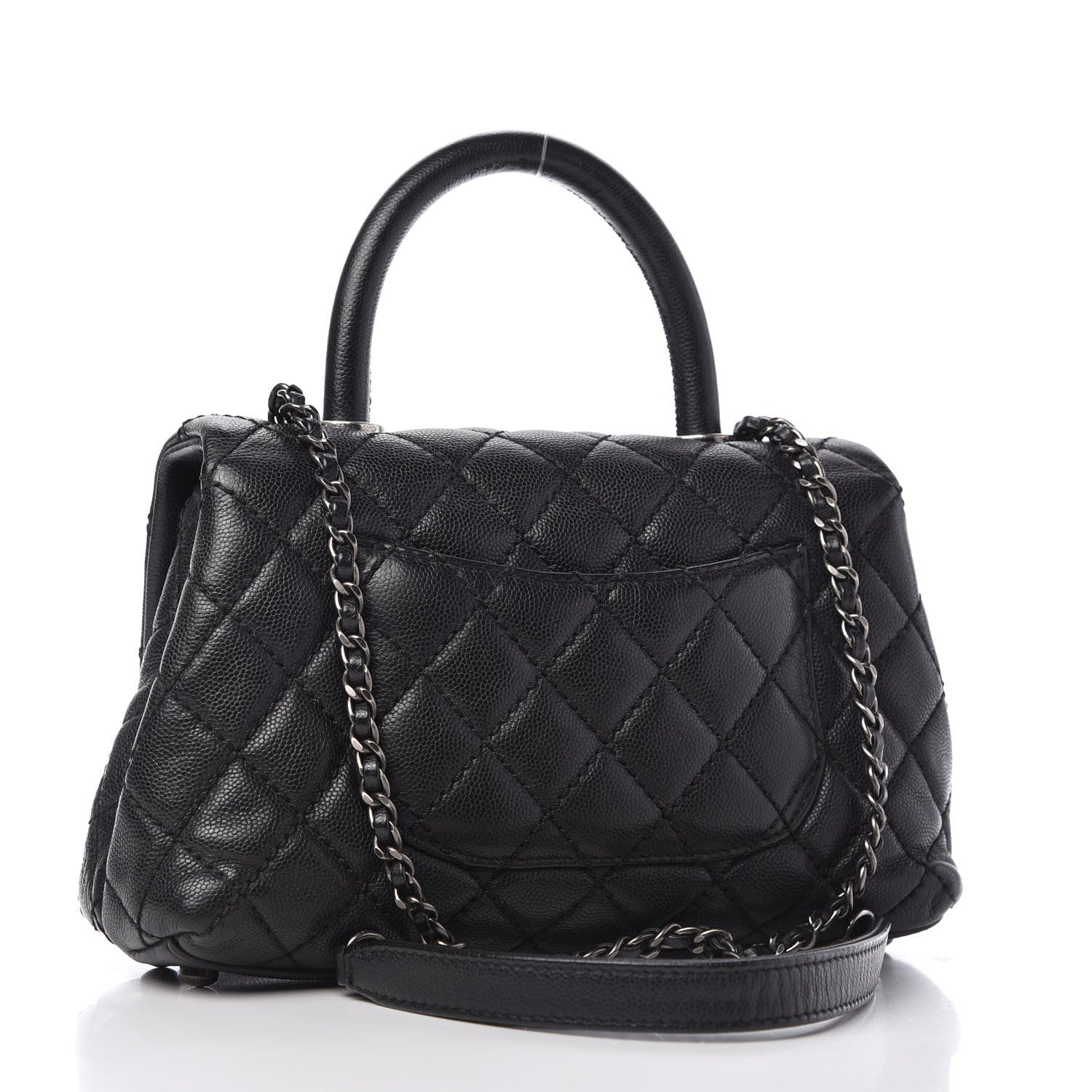 Chanel Caviar Quilted Mini Coco Handle Flap Black 3 of 11