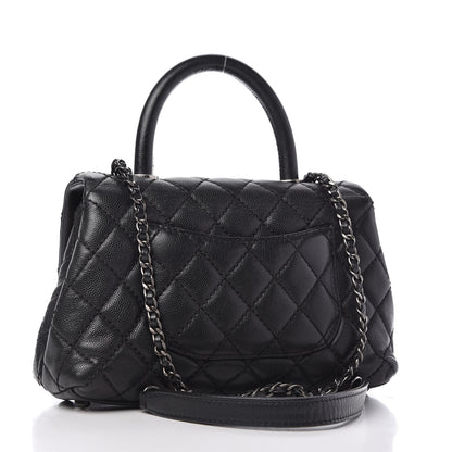 Chanel Caviar Quilted Mini Coco Handle Flap Black 3 of 11
