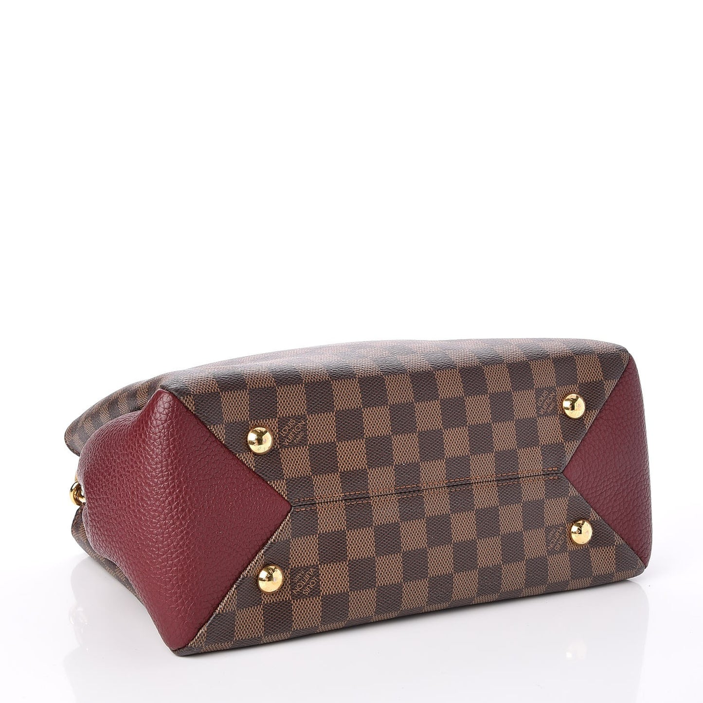 Damier Ebene Cuir Taurillon Brittany Bordeaux