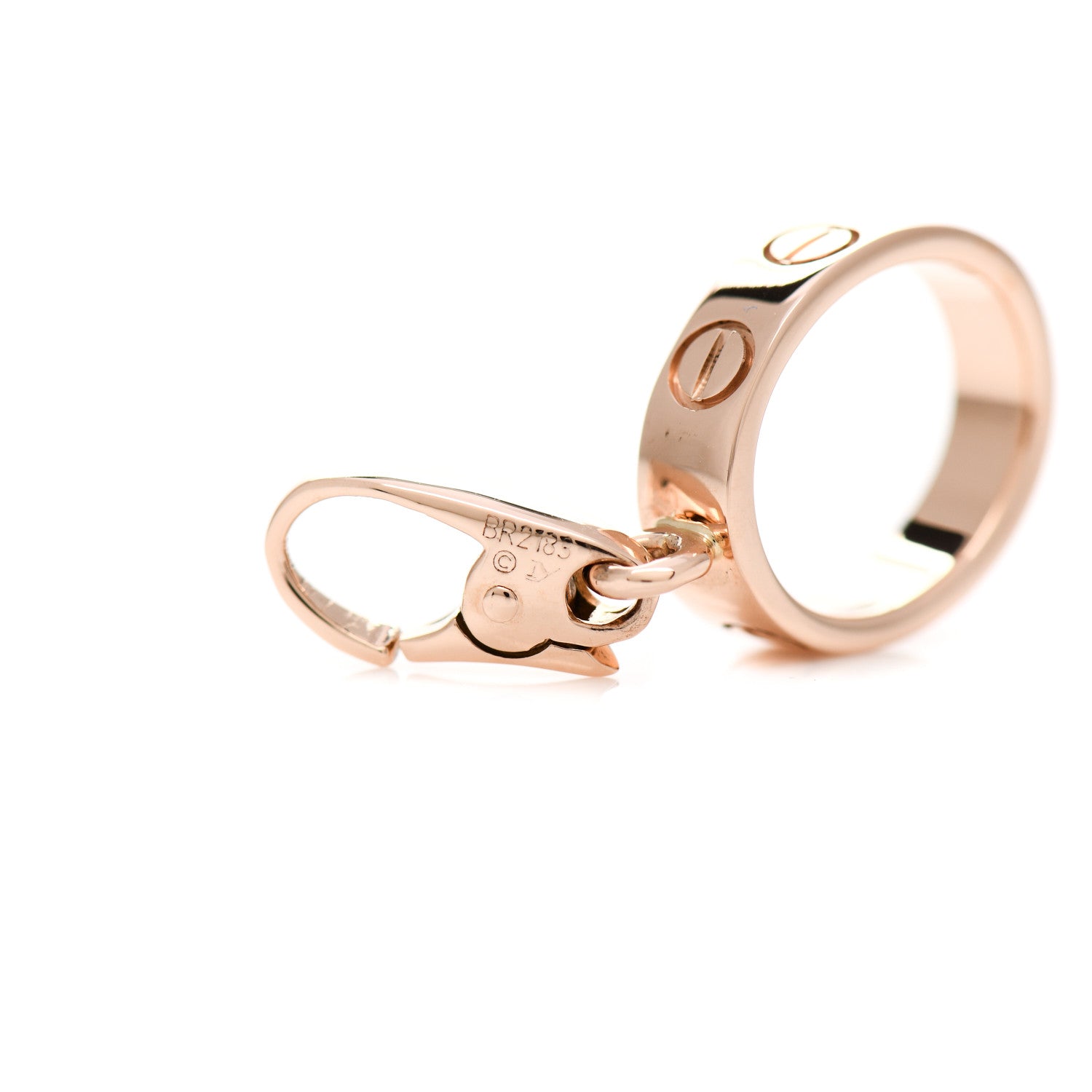 Cartier 18K Pink Gold LOVE Ring Charm 4 of 4