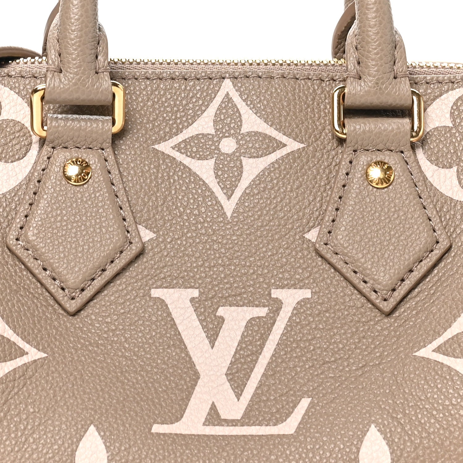 Louis Vuitton Empreinte Monogram Giant Speedy Bandouliere 20 Creme Beige 7 of 9