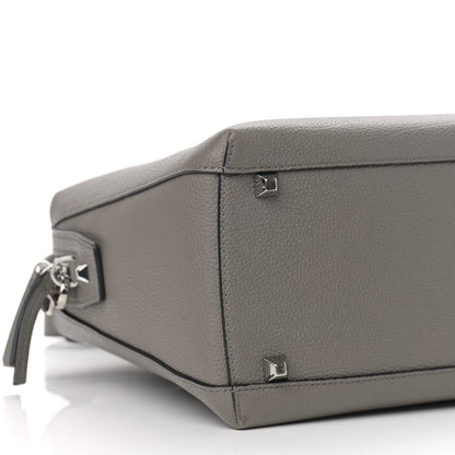 MCM Grained Calfskin Large Ella Boston Grey 7 of 8