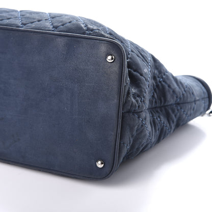 Chanel Iridescent Calfskin Quilted Large Sea Hit Tote Navy 11 of 11