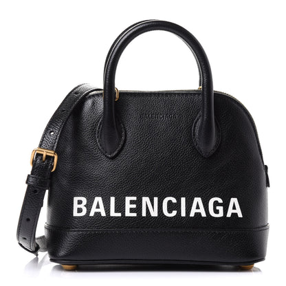 Balenciaga Grained Calfskin XXS Ville Top Handle Bag Black 1 of 11