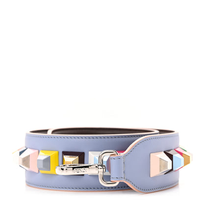 Fendi Vitello Century Plexiglass Bi-Color Studded Strap You Azzurro Sky Multicolor 1 of 4