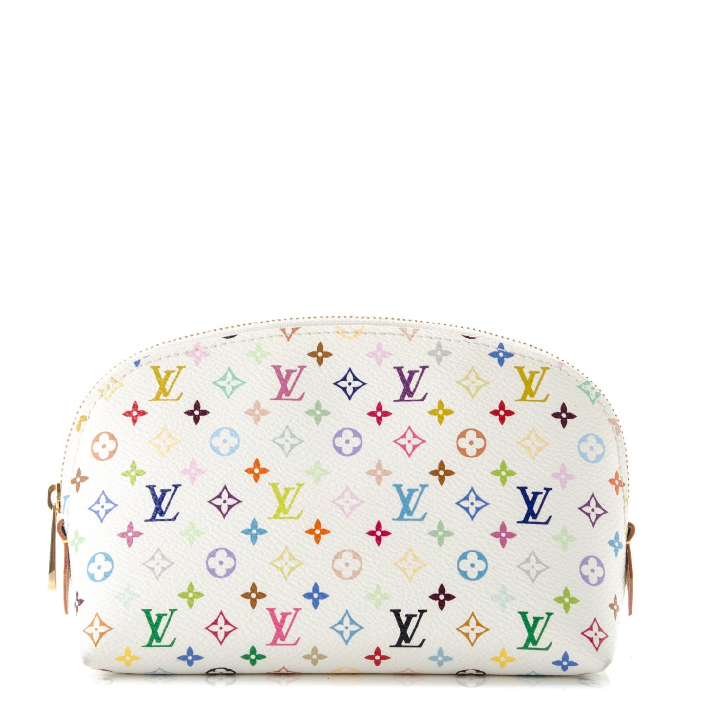 Monogram Multicolor Cosmetic Pouch White Litchi