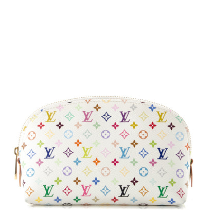 Louis Vuitton Monogram Multicolor Cosmetic Pouch White Litchi 1 of 6