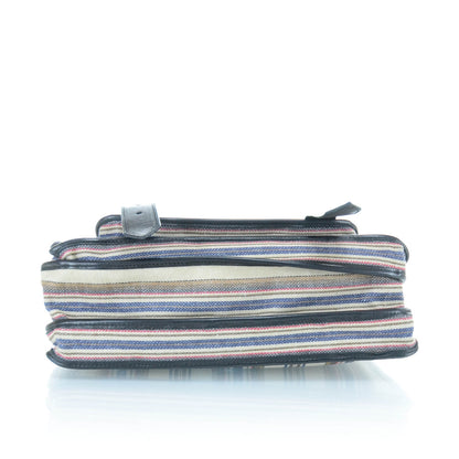 Proenza Schouler Leather Linen Striped PS1 Medium Satchel 6 of 11