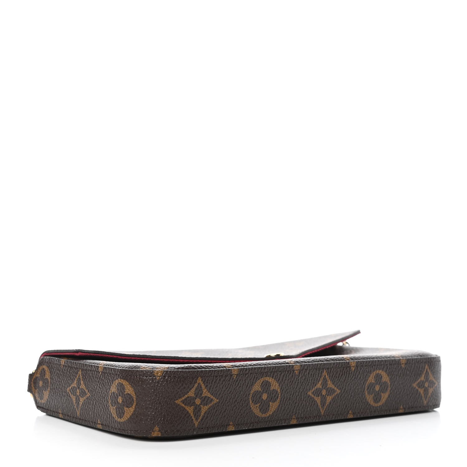 Louis Vuitton Monogram Pochette Felicie Chain Wallet Fuchsia 3 of 4