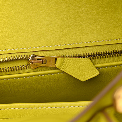 Hermes Swift Birkin 25 Lime 20 of 40