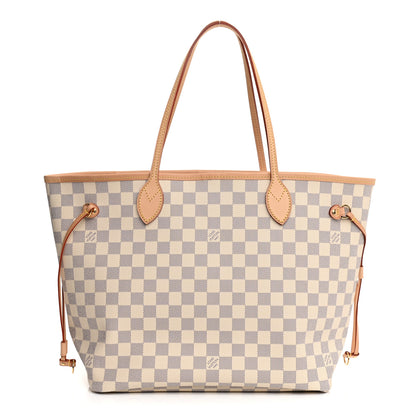 Louis Vuitton Damier Azur Neo Neverfull MM Rose Ballerine 1 of 17