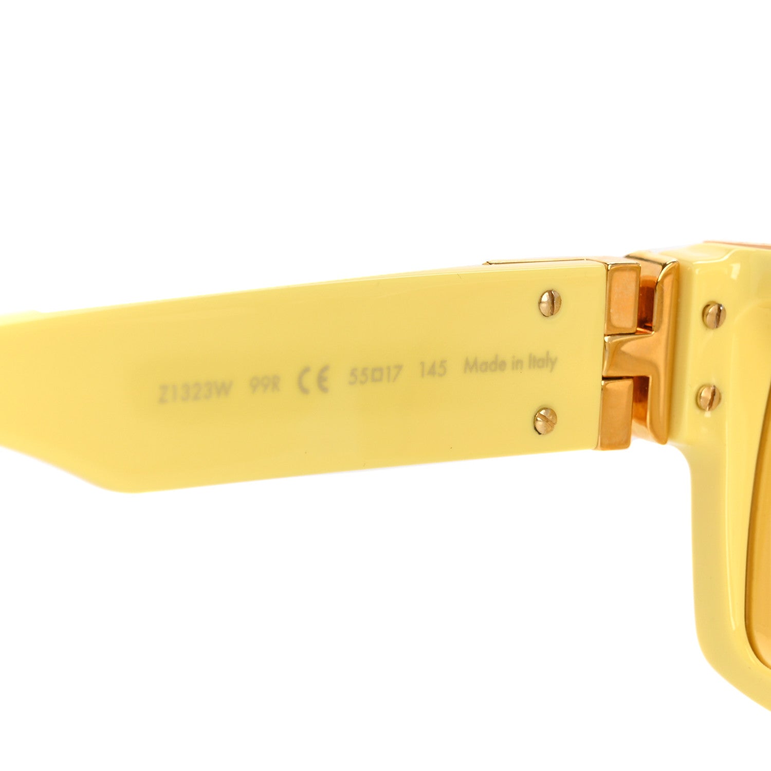 Louis Vuitton Acetate 1.1 Millionaires Z1323W Sunglasses Yellow 6 of 8