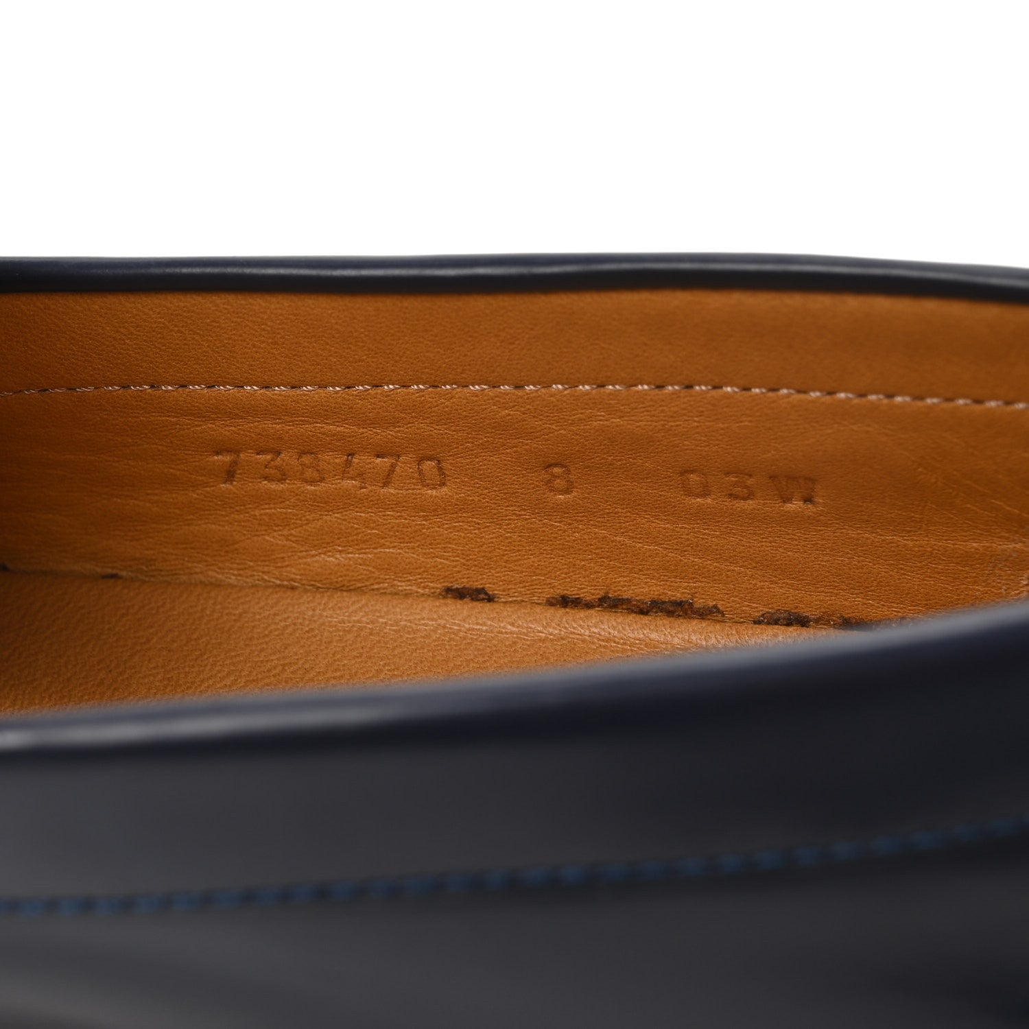 Gucci Calfskin Mens Interlocking G Millennial Ribot Loafers 8 Blue Agata 9 of 10