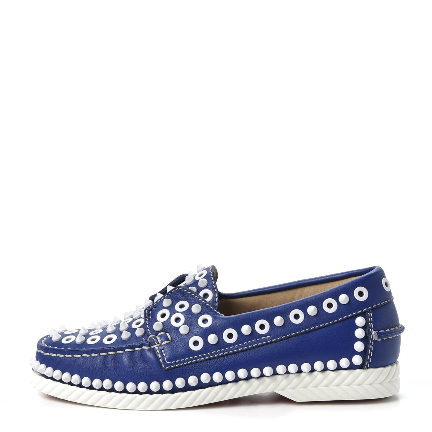 Calfskin Yacht Spikes Loafers 37 Blue