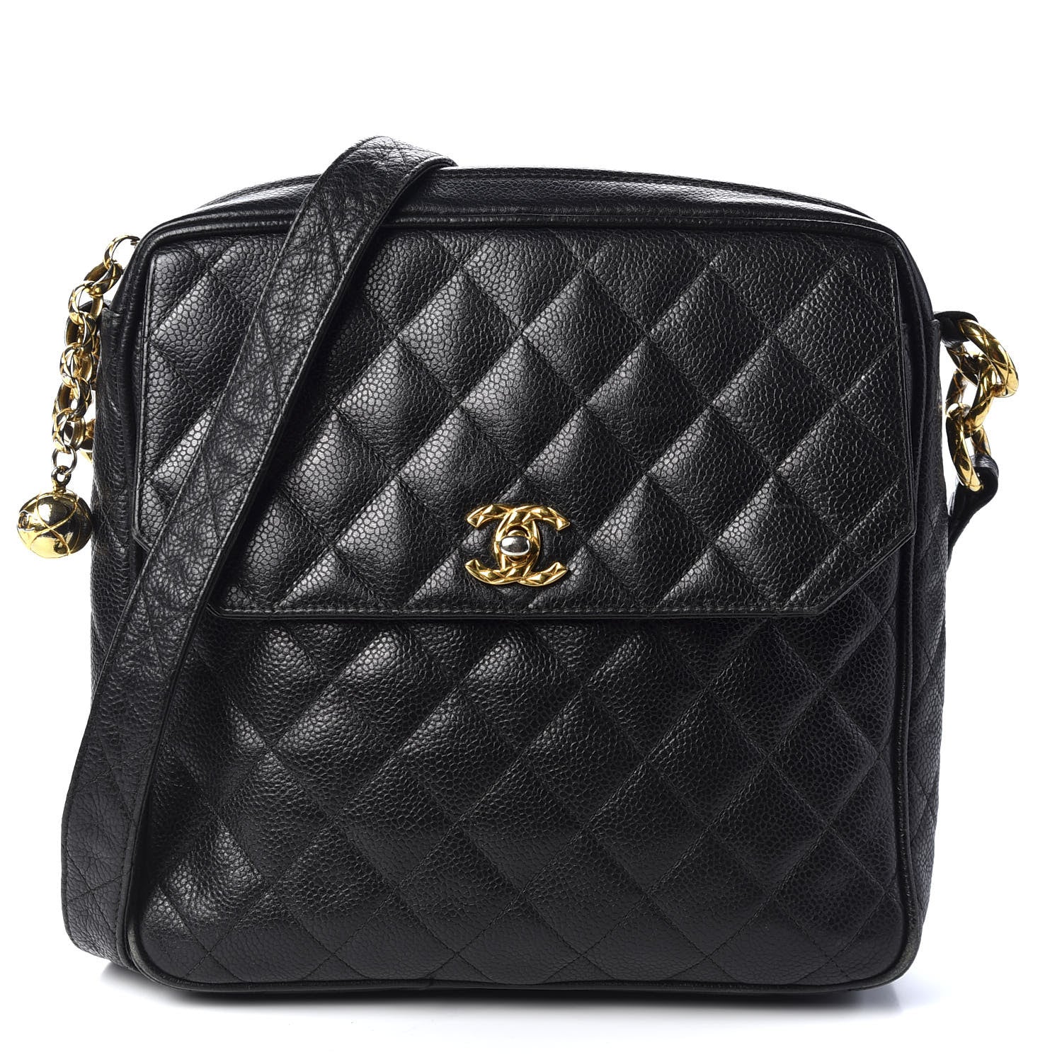 Chanel Caviar Quilted Flap Shoulder Bag Black 1 of 9