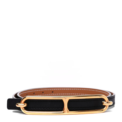 Hermes Swift Epsom 13mm Roulis Belt 70 Black Gold 1 of 4