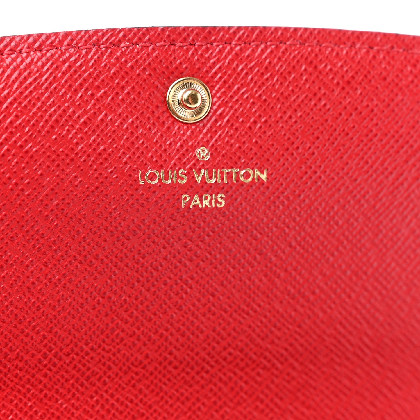 Damier Ebene Emilie Wallet Red