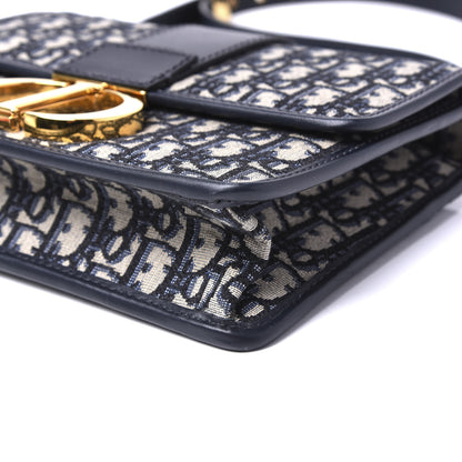 Christian Dior Oblique 30 Montaigne Flap Bag Blue 6 of 11