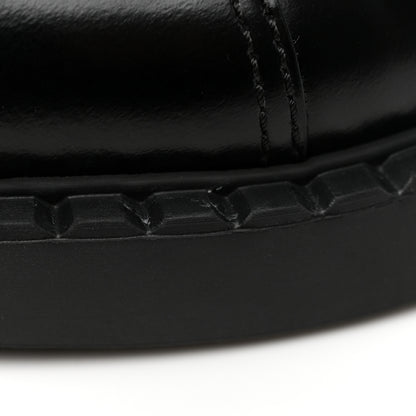 Prada Spazzolato Chocolate 50mm Combat Boots 36 Black 10 of 15