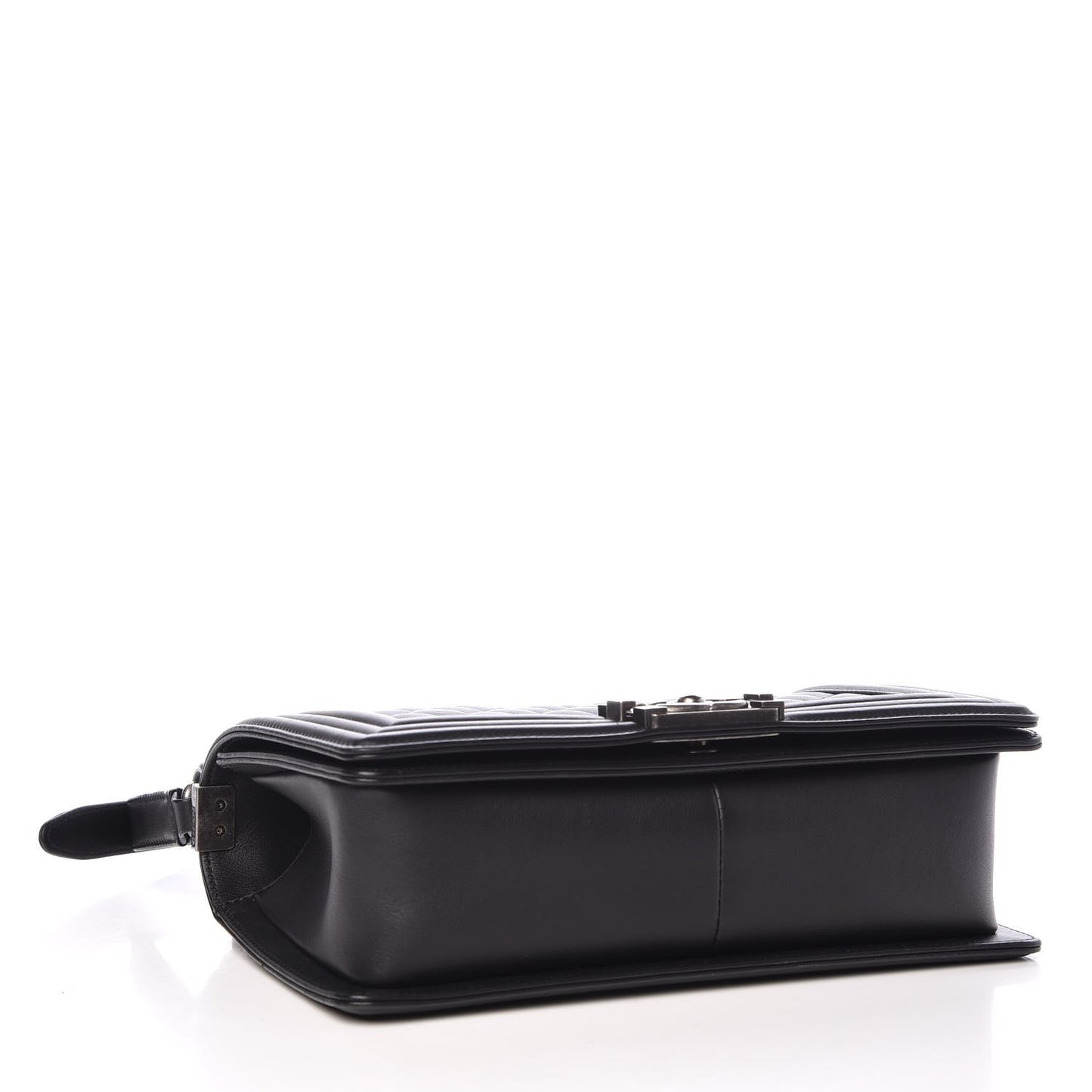Calfskin Quilted Medium Boy Flap Black