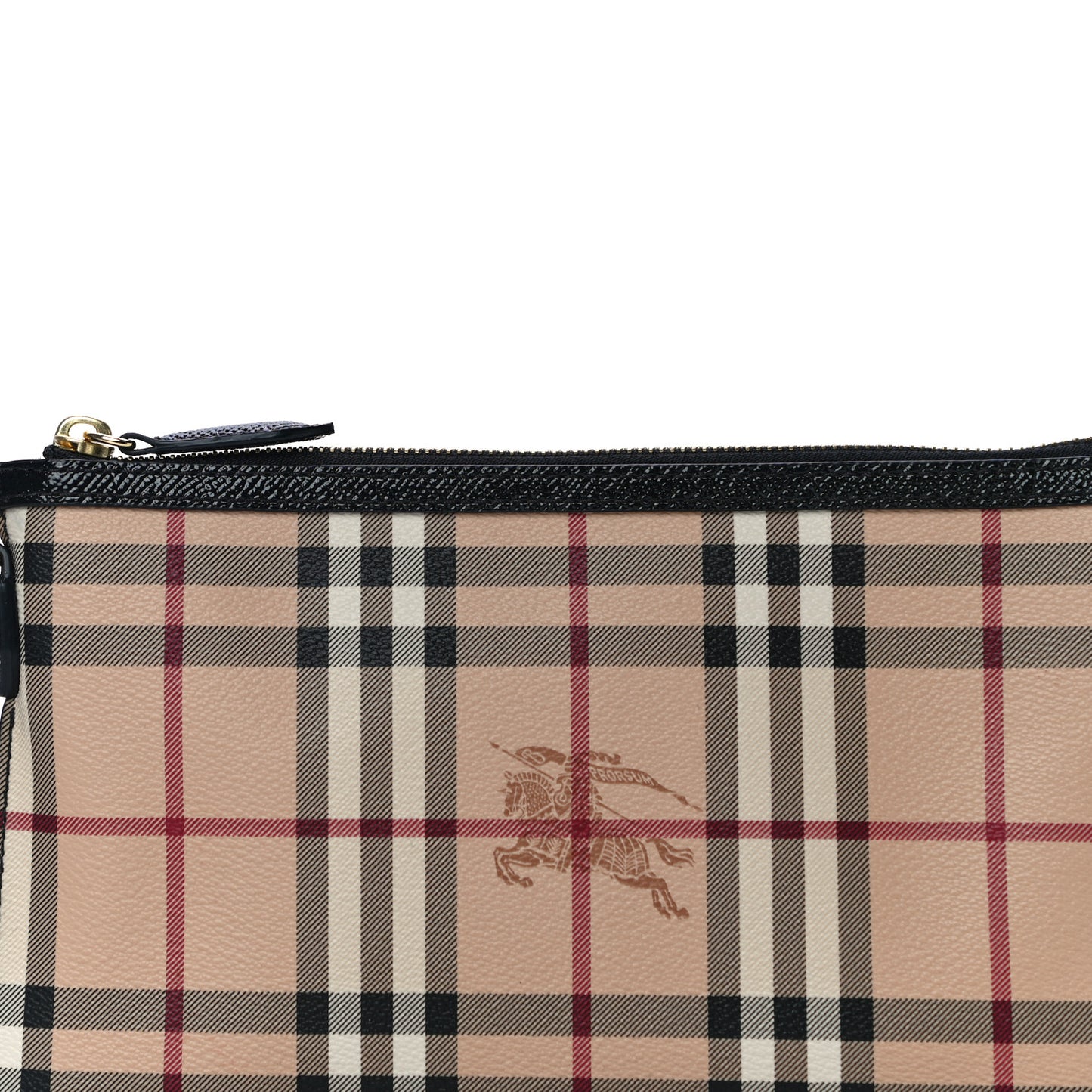 Haymarket Check Small Peyton Crossbody Clutch Bag Black