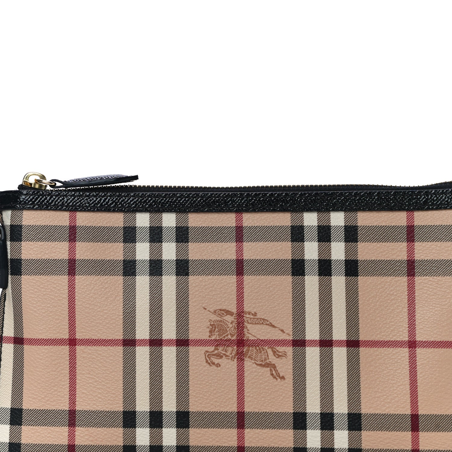 Burberry Haymarket Check Small Peyton Crossbody Clutch Bag Black 10 of 12