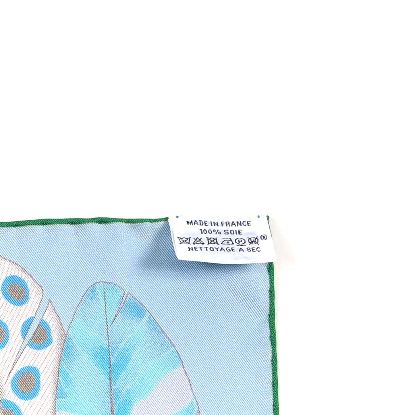 Silk Plumes En Fete Scarf 90 Ciel Vert Brun