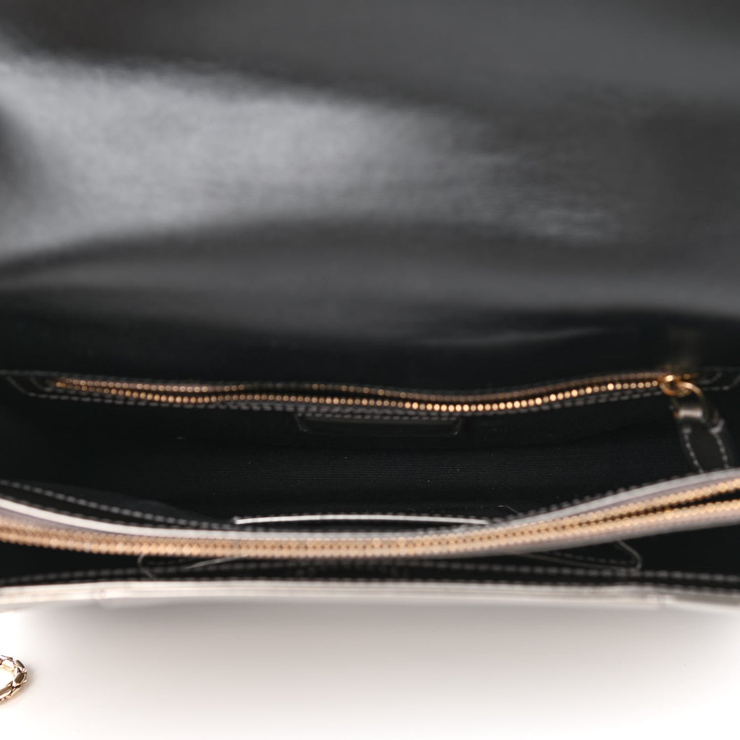 Metallic Serpenti Forever Shoulder Bag Silver